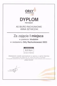 Dyplomy AS Biuro Rachunkowe Anna Szymczak (1)